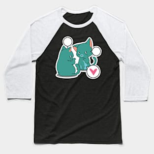 Cute Cats Baseball T-Shirt